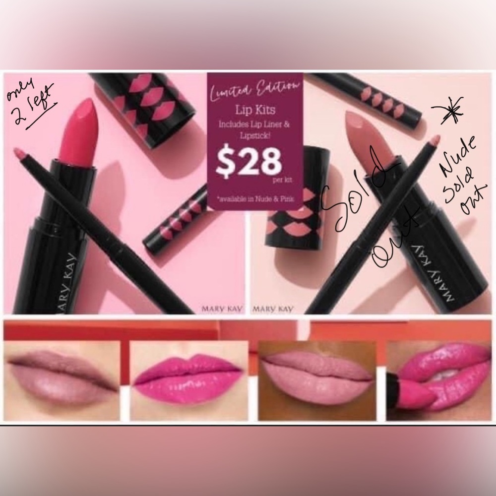 👄 MaryKay Lip Kit.   These have pencil a fed lip stick.